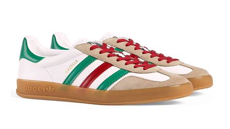 gucci gazelle white|adidas x gucci gazelle.